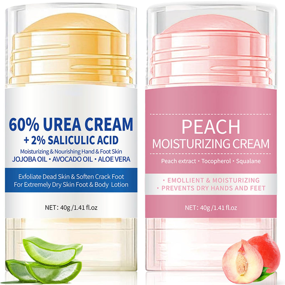 Anweina Foot Cream Stick application demonstrates easy, mess-free hydration for rough skin.