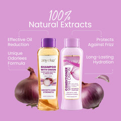 Anyeluz Onion Conditioner bottle front for smoothing care