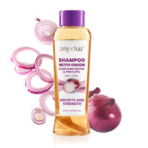 ANYELUZ Onion Shampoo bottle front showing odorless formula for daily use