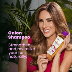 ANYELUZ Onion Shampoo Duo box presentation for travel-friendly care