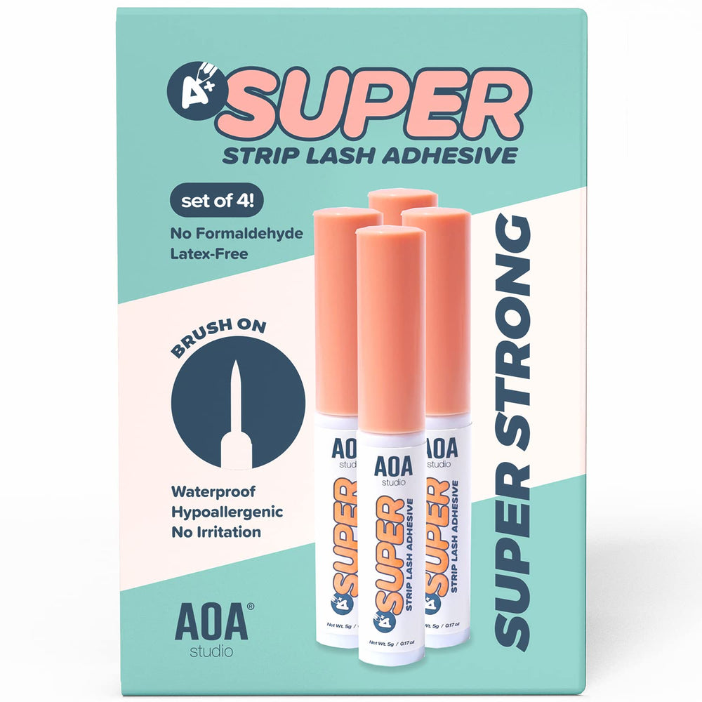 AOA Studio Clear Lash Adhesive bottle delivers strong, long-lasting hold for secure lashes.
