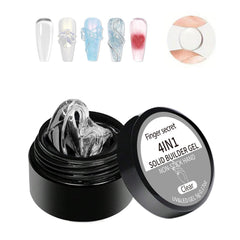 AOBOO solid builder gel kit with clear gel for natural-looking extensions