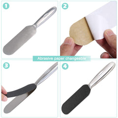 AOPOCKAN TECH double-sided file with coarse and fine grit for callus and skin