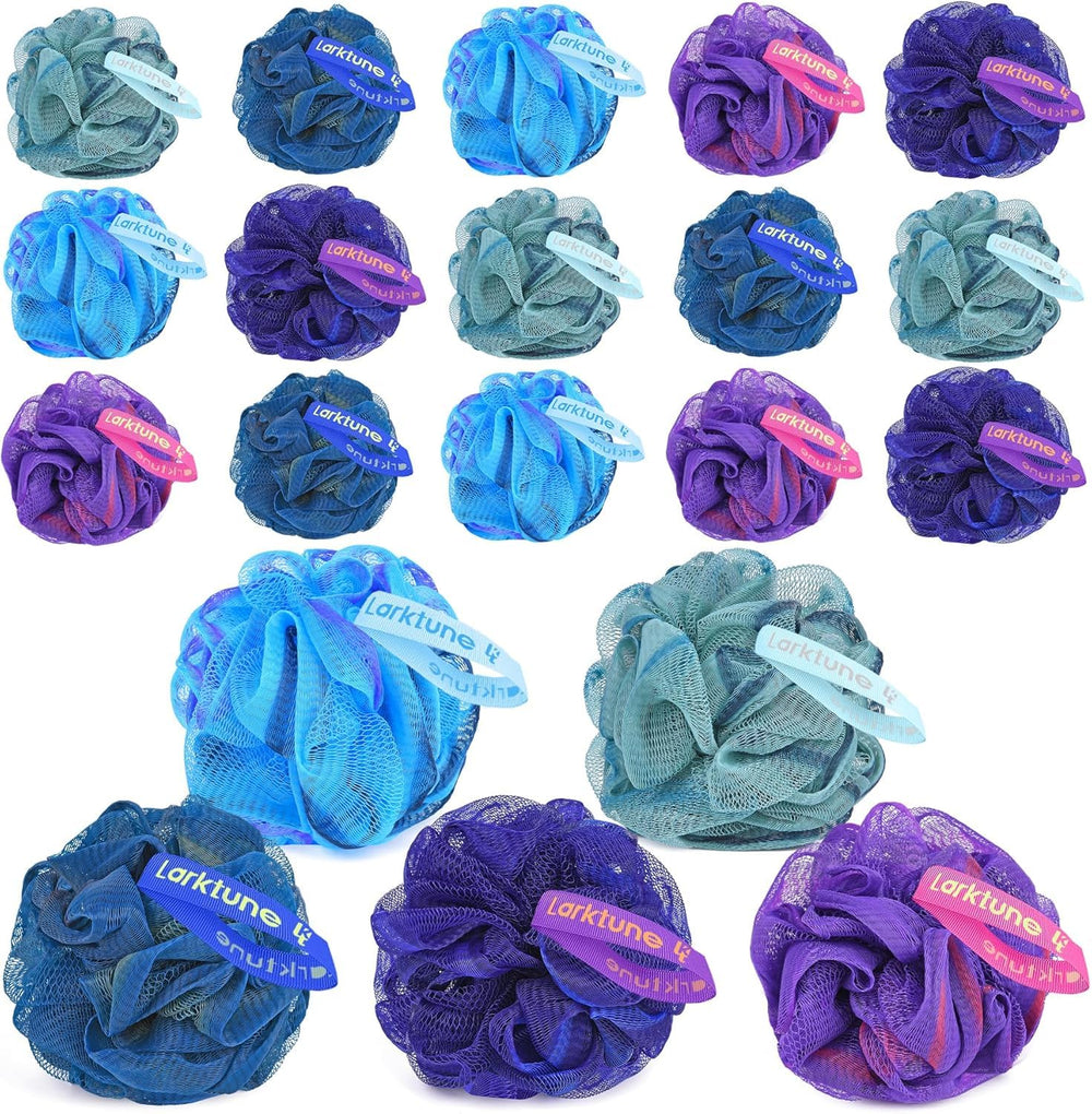 Aosevar 20-pack travel loofah bundle for convenient cleansing on the go.