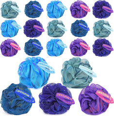 Aosevar 20-pack travel loofah bundle for convenient cleansing on the go.