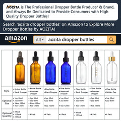 AOZITA long-dropper bottle enables controlled dispensing and efficiency
