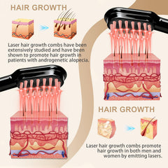 Apbier Laser Hair Growth Comb in hand with ergonomic grip