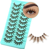 APCYUST brown lashes offer fluffy wispy definition for everyday wear