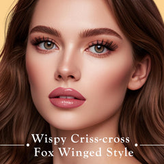 APCYUST D-Curl Strip Lashes deliver subtle lift and defined edges.