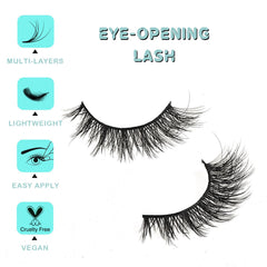 APCYUST 10-pairs pack lashes for consistent glam looks.