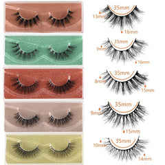 APCYUST Lashes 15mm Cat Eye elegant faux mink for subtle drama and definition.