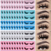 APCYUST Lashes bulk 100-pair set offers versatile looks with 5 styles.