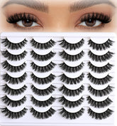 APCYUST Lashes Cateye Wispy Pack for effortless cat-eye definition and daily wear.