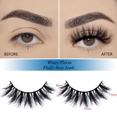 APCYUST easy-application lashes with a flexible band promote seamless fit all day.
