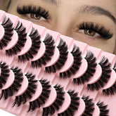 APCYUST Fluffy Cat Eye lashes provide bold outer-corner fullness for a lifted look.