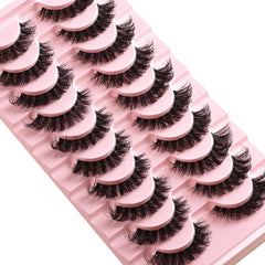 APCYUST Lashes Invisible Clear Band blends with lash line.