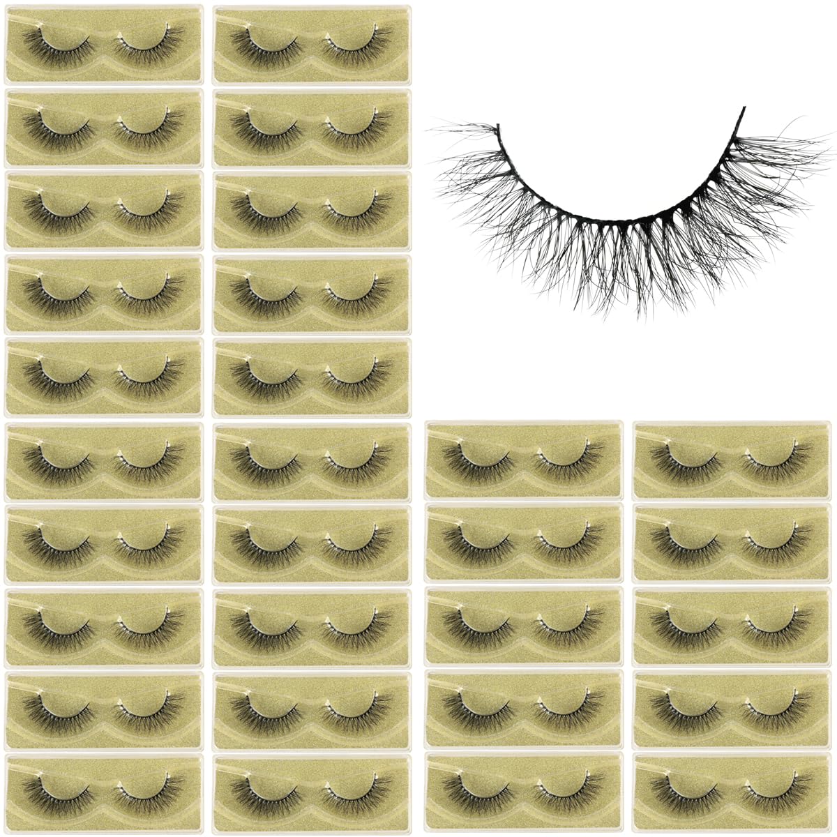 APCYUST mink bulk lashes 30 pairs for versatile daily and event looks.