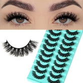 APCYUST Lashes volume mink pack demonstrates daily wear with subtle drama.