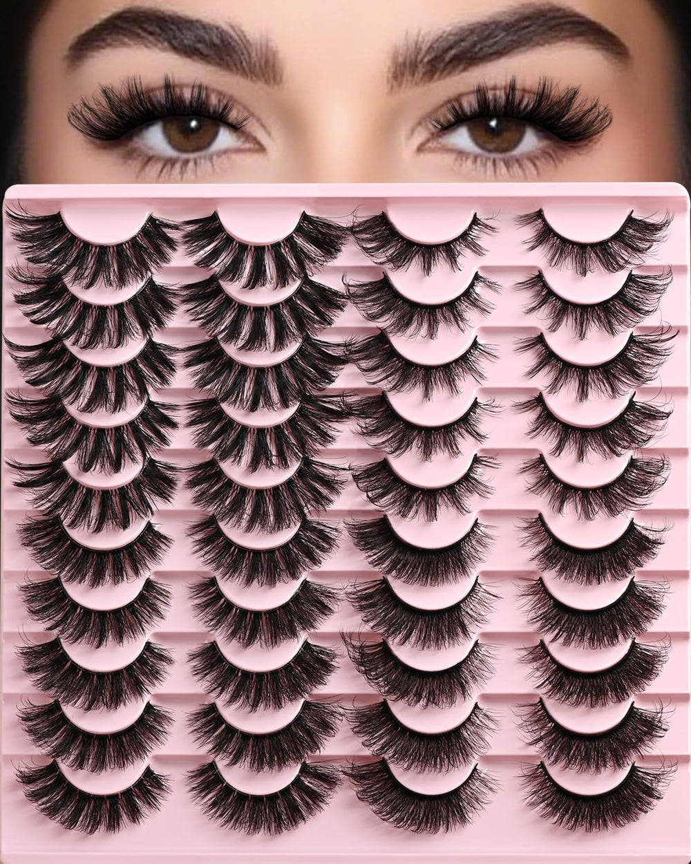 APCYUST Lashes Wispy Cat Eye four-styles pack delivers voluminous flutter for daily glam