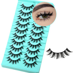 APCYUST Manga Lashes doll eye 8-12mm enhance cosplay with natural volume.