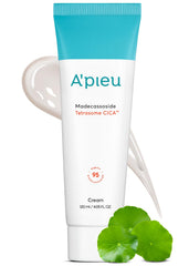 A'PIEU Madecassoside Tetrasome Cream bottle for calming hydration on sensitive skin