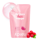A’PIEU Raspberry Hair Vinegar refill bottle with eco-friendly packaging for daily scalp refresh.