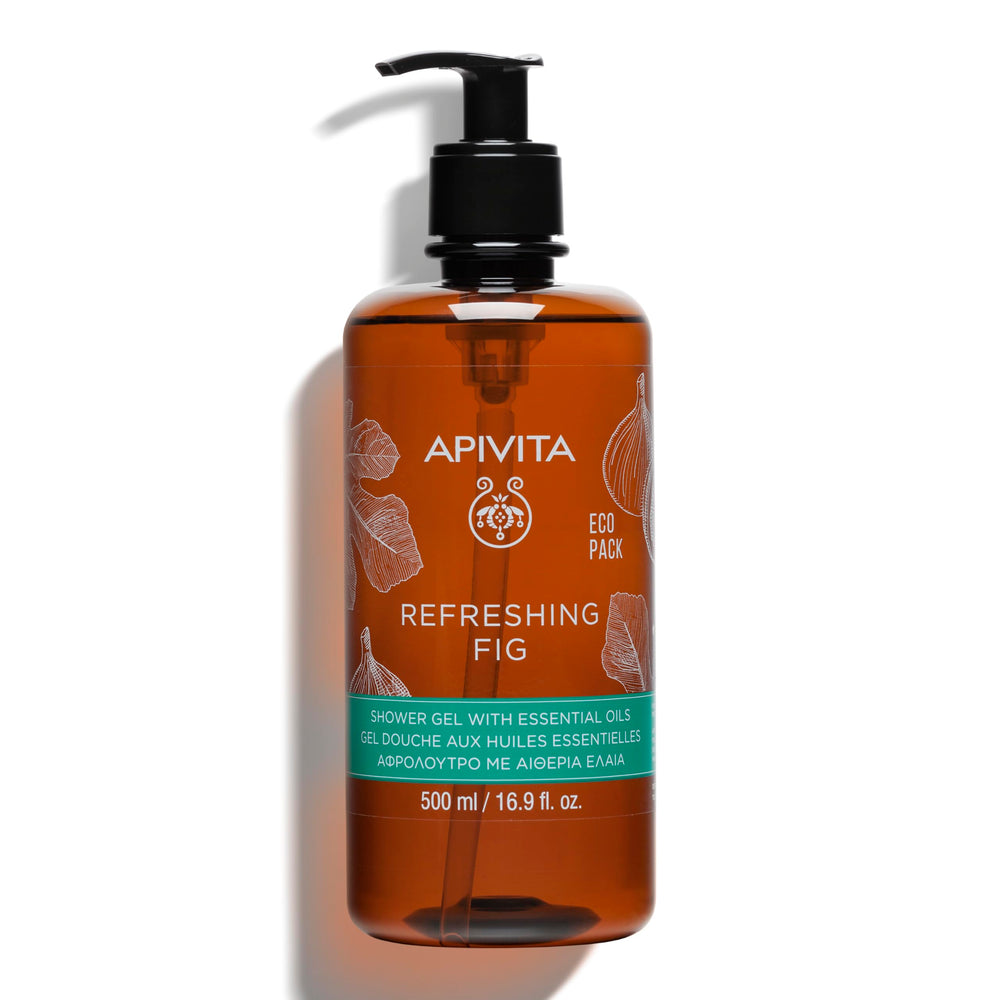APIVITA Refreshing Fig Shower Gel bottle offering a refreshing cleanse.
