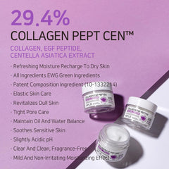 APLB Collagen EGF Peptide Cream label close-up, featuring Centella complex details.