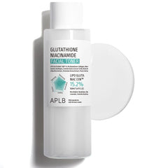 APLB Glutathione Niacinamide Facial Toner bottle shown for hydrating, gentle skin refinement.