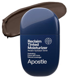 APOSTLE Reclaim tinted moisturizer bottle in Black River for balanced skin tone.