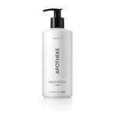 APOTHEKE hand and body lotion bottle with White Vetiver fragrance for silky hydration