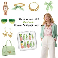 Appife iridescent butterfly accents add a touch of sparkle to nails.