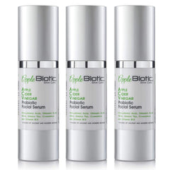 AppleBiotic Apple Cider Vinegar Serum bottle demonstrates lightweight hydration.