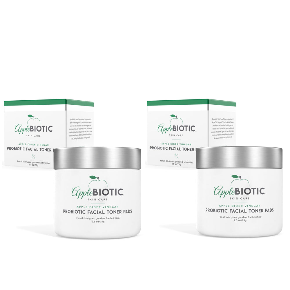 AppleBiotic face toner pads exfoliate and hydrate for all skin types.