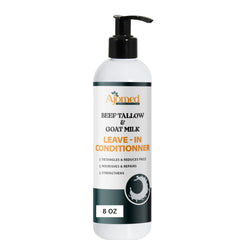 Après-shampoing suif boeuf lait chèvre, bouteille prête pour démêlage et hydratation.