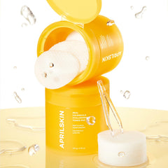 APRILSKIN Calendula PHA Hyaluronic Toner Pads included in routine for gentle exfoliation.