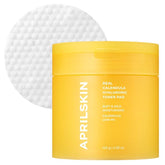 APRILSKIN Calendula PHA Hyaluronic Toner Pads pack close-up, hydrating and exfoliating.