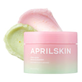 APRILSKIN Pink Aloe Facial Polish Cleanser texture close-up for gentle exfoliation on all skin types