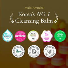 APRILSKIN Sorbet texture balm close-up highlighting smooth melt for makeup removal.