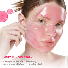 APRILSKIN TXA Niacinamide 99 applying mask for overnight care
