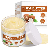 APUUFYQC Shea Butter Jar shows pure, rich texture for deep hydration.