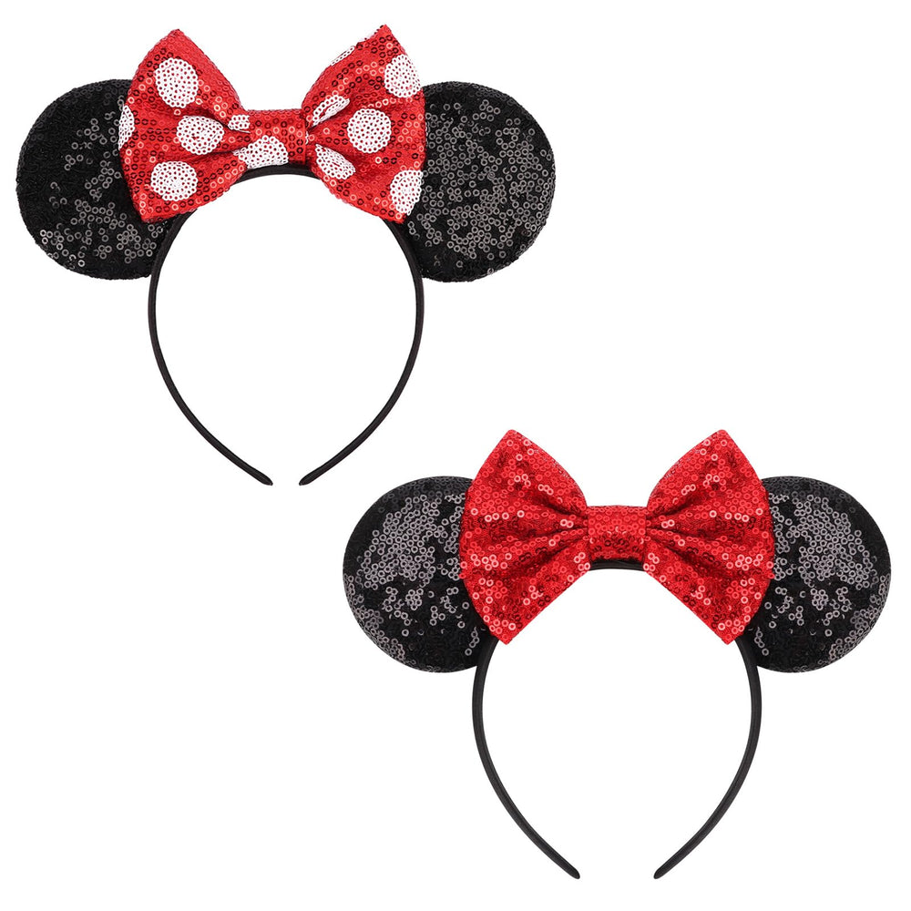 AQOKKA mouse ears headband with bow for glamorous cosplay looks