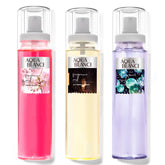 Aqua Blance body spray bottle close-up with cherry blossom fragrance for everyday freshness.