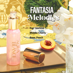 AQUA BLANCE Fantasia Melodies bottle with jasmine and cherry for evening allure