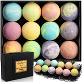 A Aqua Elegante Luxury Bath Bombs Gift Set in masculine packaging for gifting.
