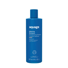 Aquage SeaExtend Silkening Shampoo bottle ready for silky, smooth hair.