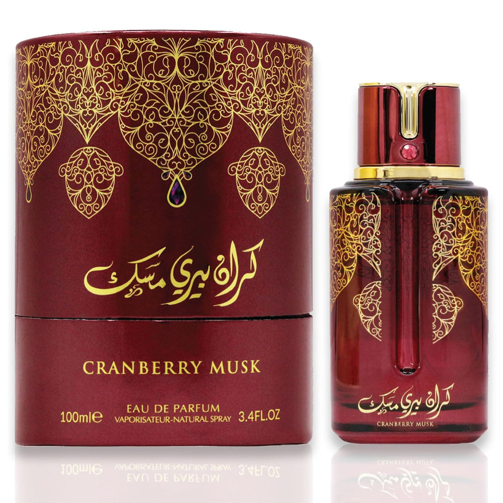 ARABIYAT Prestige Cranberry bottle front, vibrant notes for everyday wear