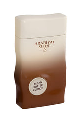 ARABIYAT Sugar Pecan Butter Cookie EDP bottle on a clean surface, ideal for cozy evenings.