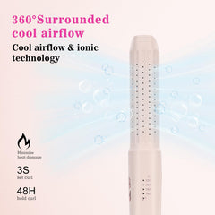 AraSyleon 3D floating ceramic plates glide smoothly for snag-free styling.