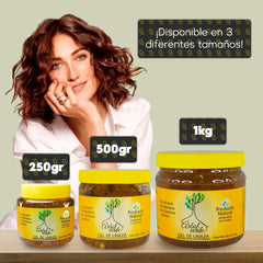 Arbol Verde Linseed Hair Gel close-up demonstrates subtle shine.